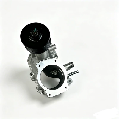 Supercharger end of the Land Rover Range
