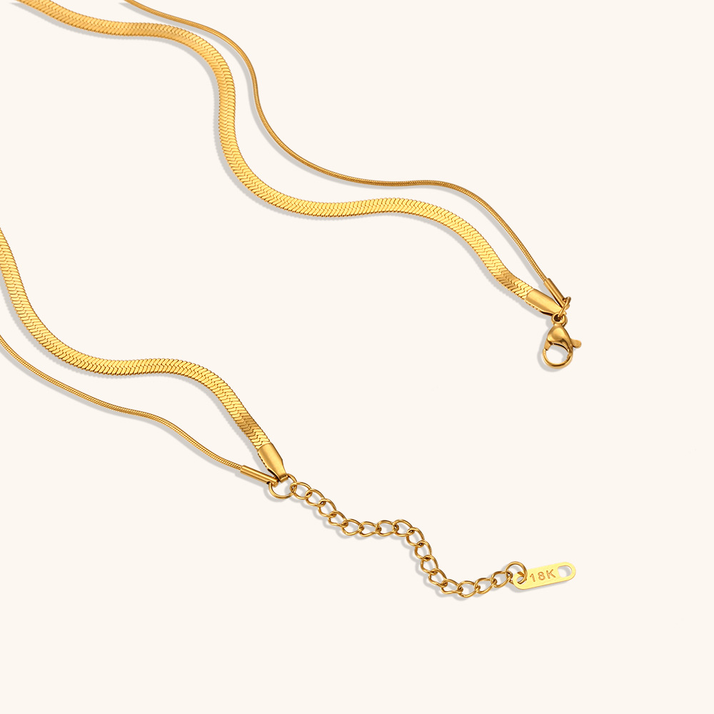 Necklace Classification 304 Stainless Steel Chain Material Regular Chain Chain Type PVD Coated Real Gold Plated Letter Stainless Steel Vintage Style Waterproof Non Tarnish Pendant Necklace