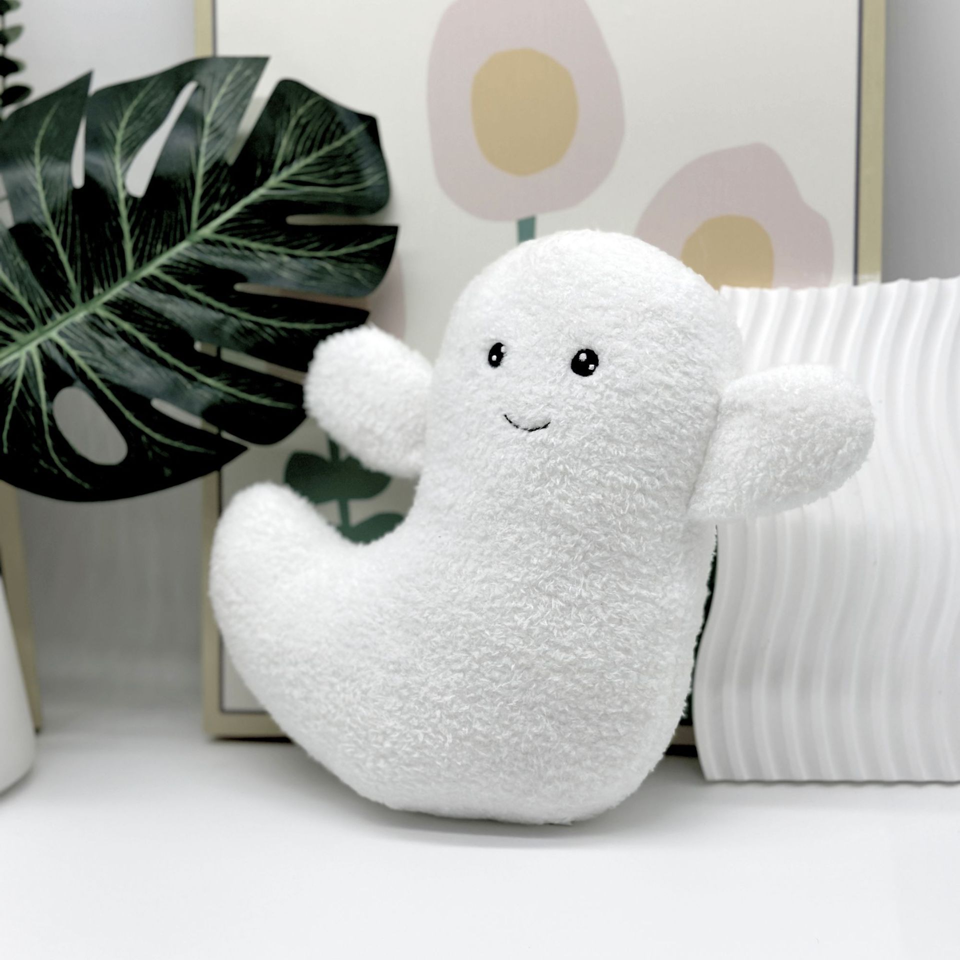 Nuovo giocattolo di peluche fantasma di Halloween transfrontaliero. Simpatico peluche fantasma di Halloween._voghion.com