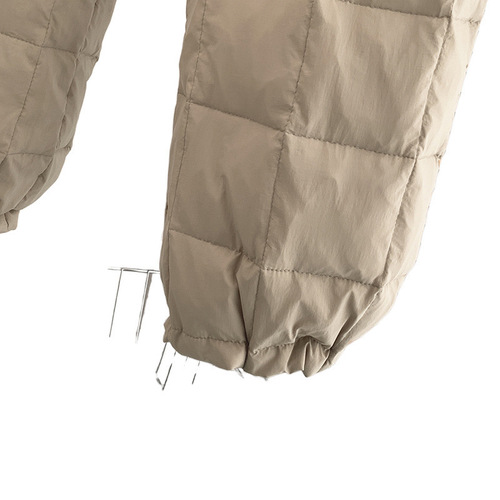 Women's winter new loose casual down-filled trousers with drawstring, thin and thick, warm and long