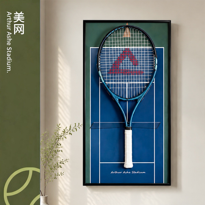 03 (excluding racket) / 40*80 black aluminum alloy frame + crystal porcelain painting