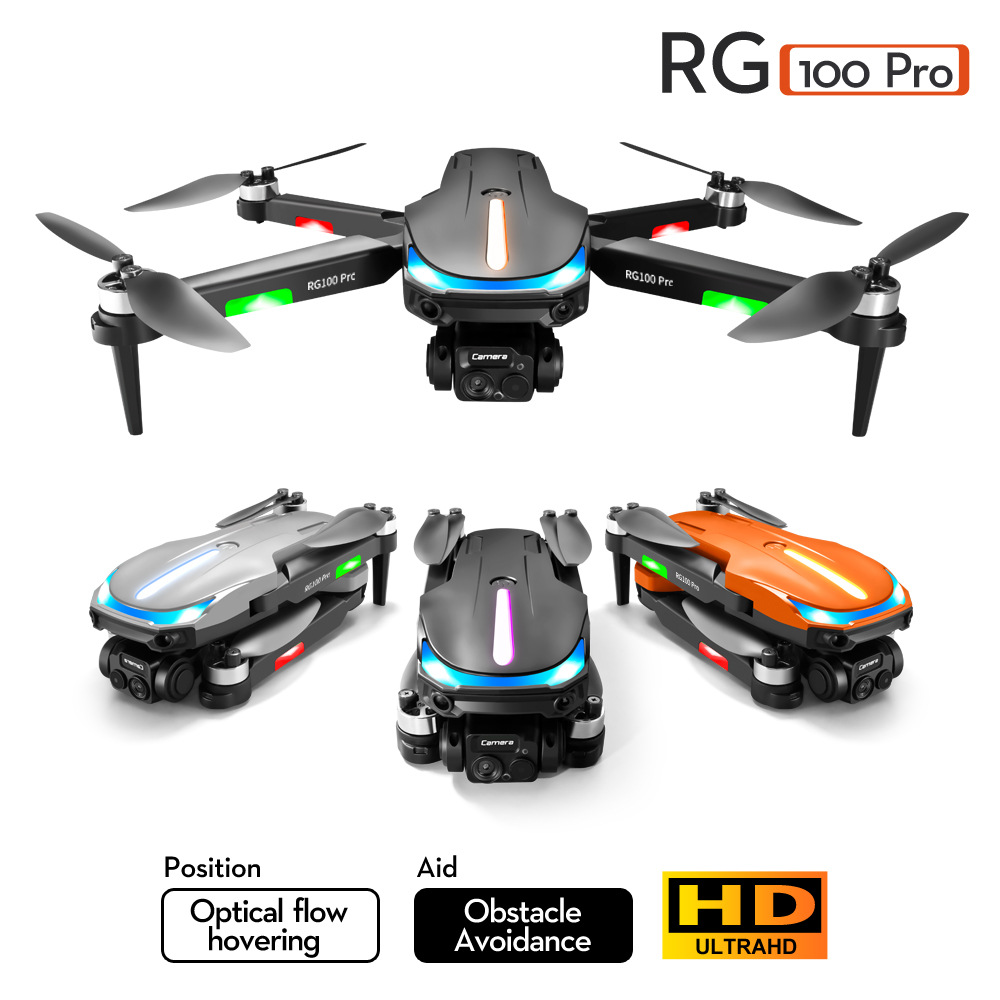 UAV RG100PRO evitación de obstáculos de tres lados aviones de cuatro ejes motor sin escobillas flujo óptico HD fotografía aérea aviones de control remoto