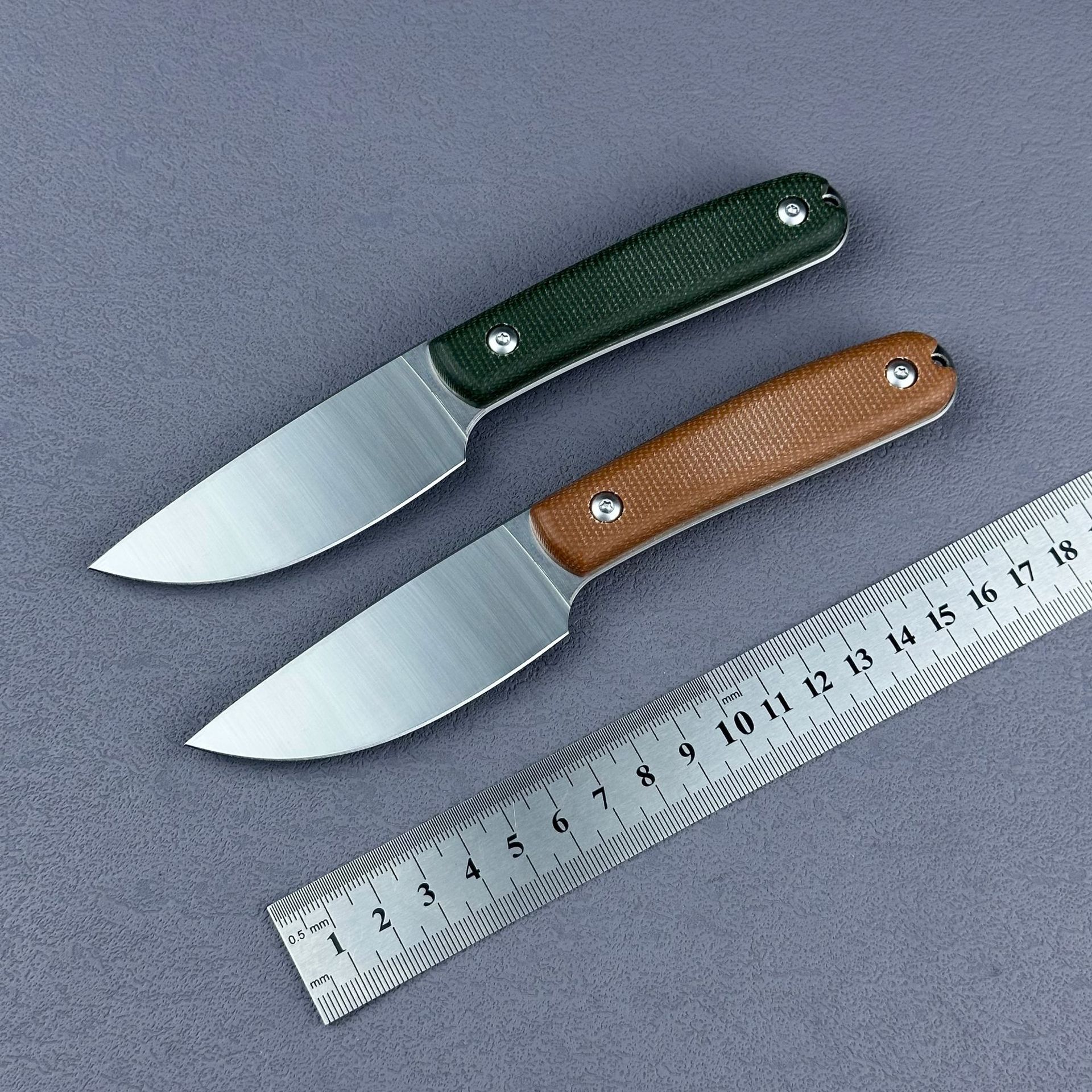 户外小直刀高硬度求生潜水直刀野营生存刀加厚便携K鞘军刀水果刀