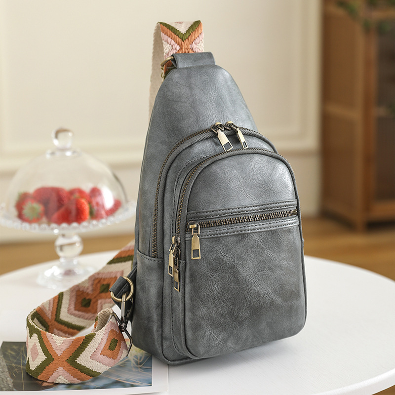 Bolso de las niñas de alto grado transfronterizo bolsas sin género bolso de pecho de las mujeres todo partido retro crossbody bolsa pequeña bolsa de mensajero