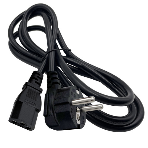 European plug cord, European standard three-hole pin suffix power cord, French head VDE pure copper three-core European standard power cord