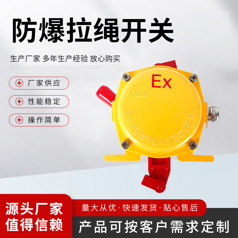 现货供应 防爆开关 防爆双向拉绳开关 EXZGKLT2 拉绳开关量大价优