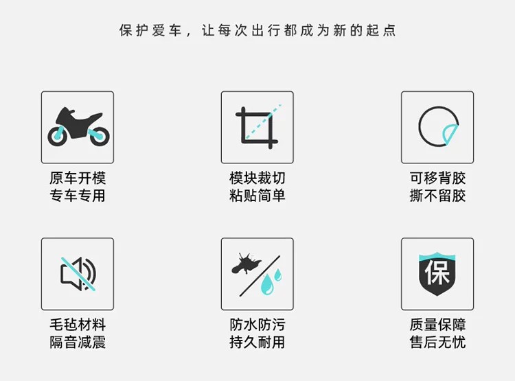 Suitable for Haojue Adx Modified Parts Tail Box Lining Afr/Ucr/Ufd/Vd/Vx Universal Motorcycle Trunk Mat