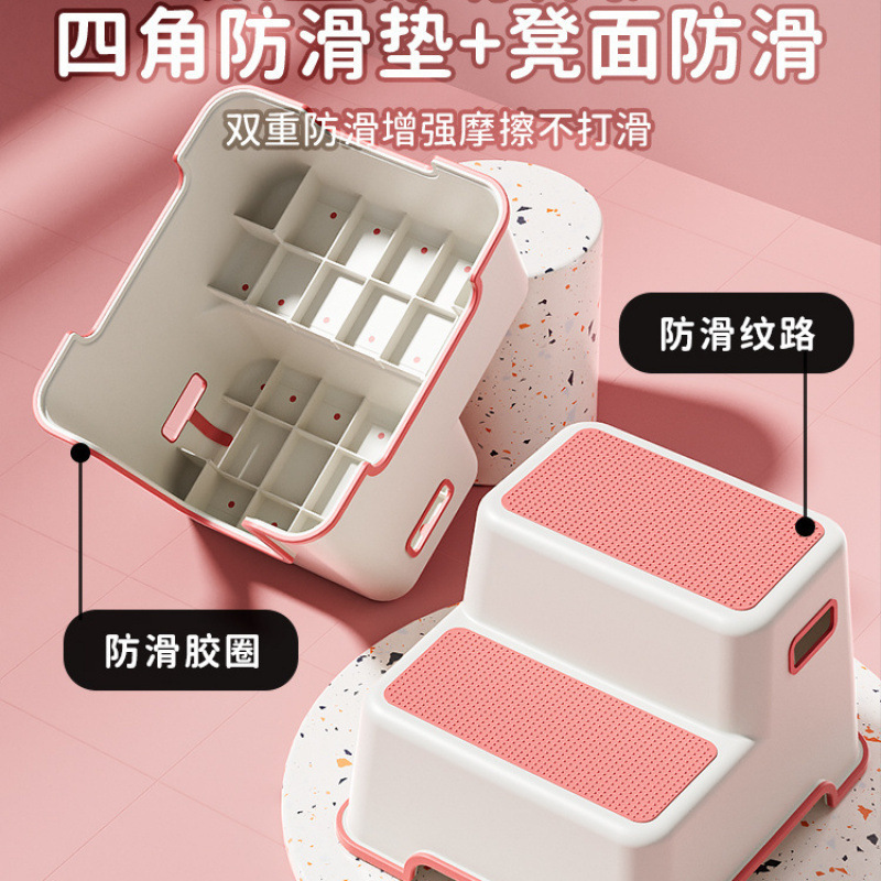 儿童洗漱台踩凳垫脚凳宝宝洗手台阶凳刷牙洗脸阶梯马桶脚踏踩脚凳|undefined