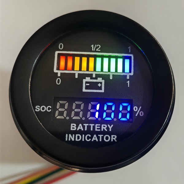 Golf cart push car lawn mower car battery meter indicator BMS communication RS485 forklift