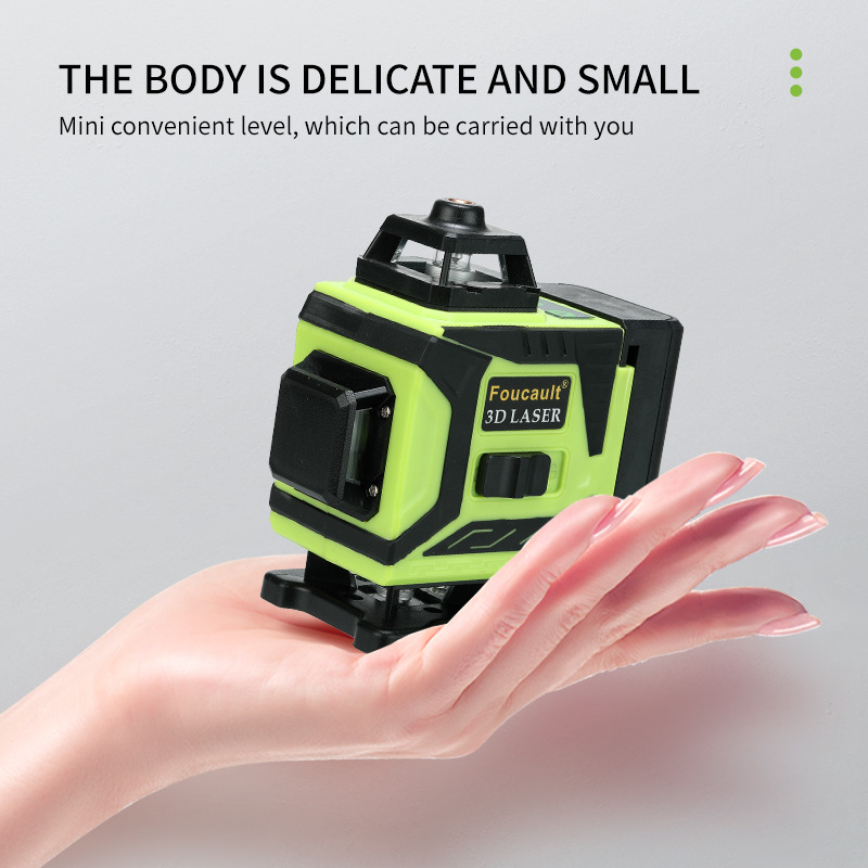 跨境专供4D16线激光水平仪自动调平12线红外线迷你水平仪户外强光