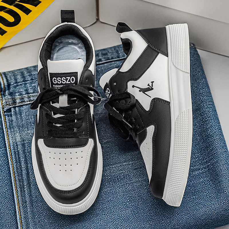 Men's Versatile Trendy Shoes, Thick-Soled Height-Increasing Casual Shoes, Fashionable, Comfortable, Non-Slip Sports Snea_vogvips.com