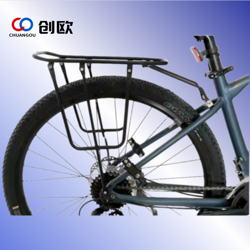Estante de bicicleta de montaña freno de disco tripulado V freno vagón de montaña tubo de acero estante trasero de hierro