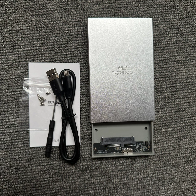 Корпус для жесткого диска 2,5 дюйма USB 3.0, ноутбук, корпус для SSD, корпус из алюминиевого сплава, силиконовый чехол
