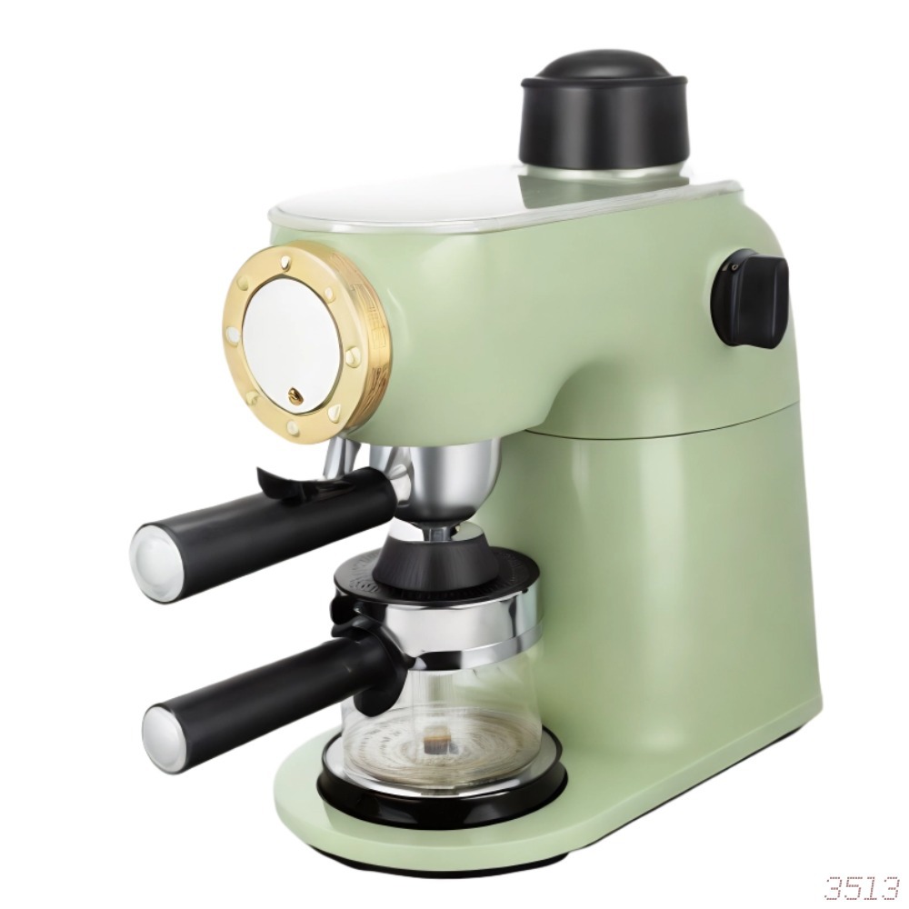 Máquina de café de vapor italiana perilla semiautomática bombeando burbujas clásicas de oficina doméstica máquina de café transfronteriza