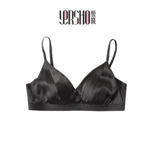 Yuexiao Silk Mulberry Silk Lightweight Triangle Cup French Bra without Steel Ring 2470