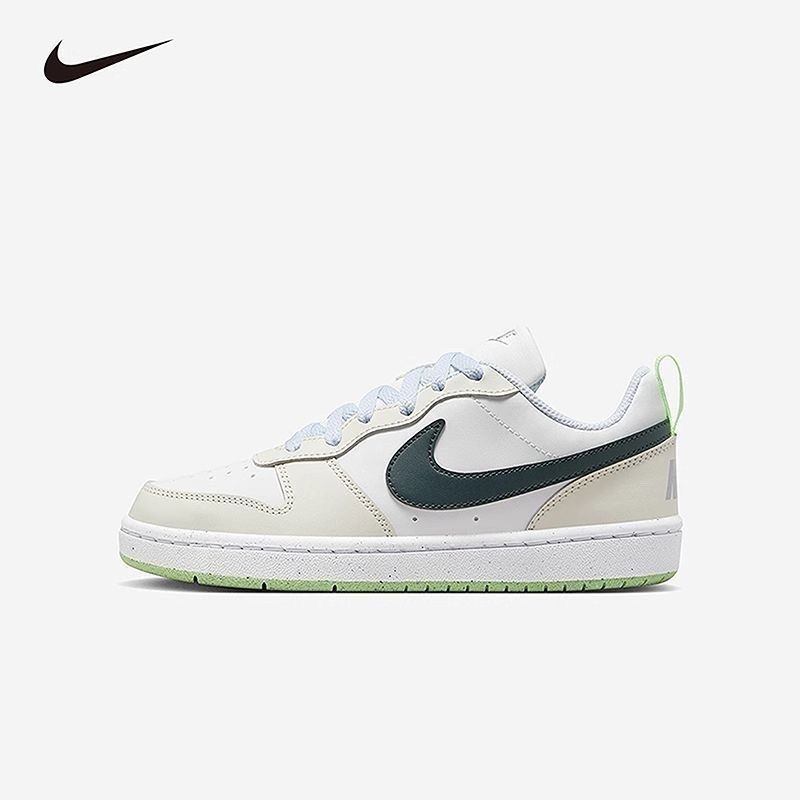 Pure Original Court Borough White and Green Unisex Trendy Low-Top Casual Sports Sneakers Fv8121-131