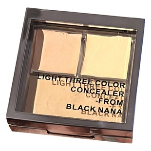 BLACK NANA three-color concealer cover facial spots acne marks dark circles decoration brightening repair concealer plate