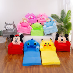 Factory direct supply of children's sofa cute cartoon folding small sofa boy and girl baby toddler child seat dual use