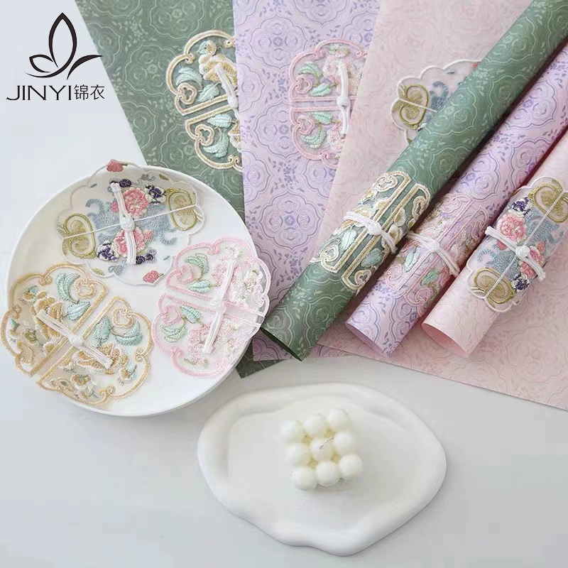 Jinyi новый китайский стиль облачного плеча бумага для упаковки цветов бумага цветочный букет материал для букета