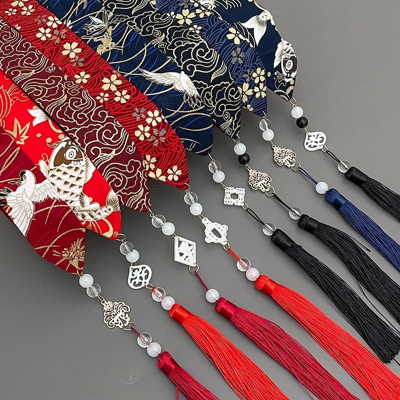 Niñas con falda de caballo 2024 nuevo estilo antiguo accesorios de ropa Han estilo chino nuevo tocado de estilo chino flotante correa de pelo para niños