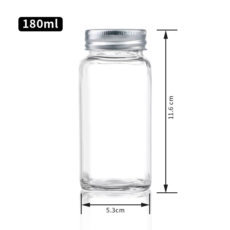 Cubierta de aluminio cuadrada de 180ml6oz