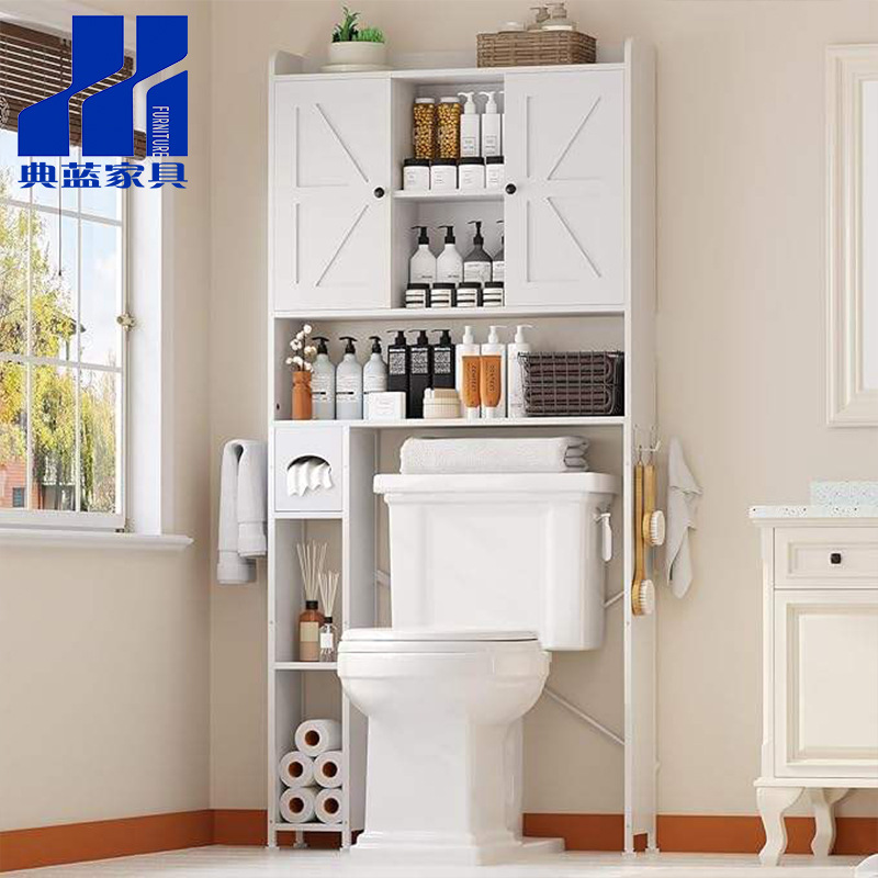 Bathroom Cabinet Amazon Amazon Cross-Border Supply Foreign Trade New Panel Furniture Factory Wholesale Bathroom Storage Rack