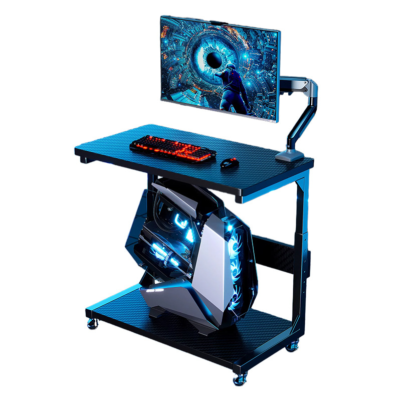 soporte de host de madera sólida sala de deportes eléctricos estación base móvil caja de almacenamiento rack carro pequeño rack computadora almacenamiento de mesa