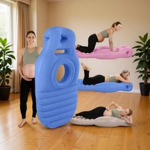 跨境现货PVC充气孕妇垫趴睡床垫凹凸舒适孕妇O型睡觉枕头充气睡垫