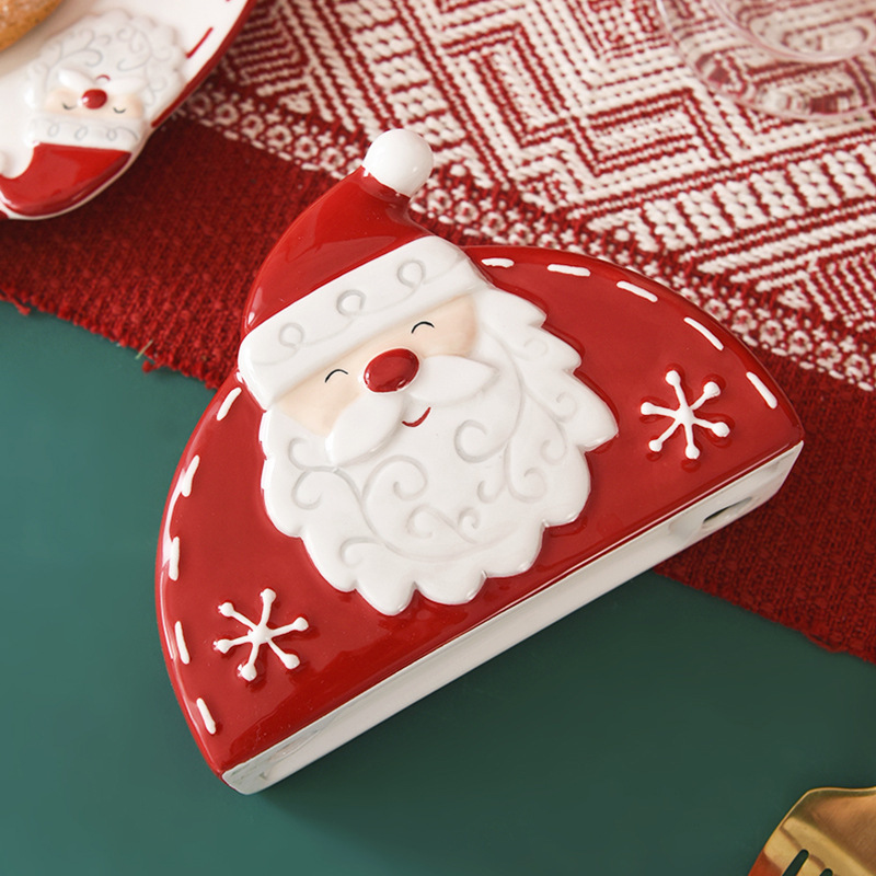 Amazon para Papá Noel Navidad atmósfera encantadora caricatura en relieve pintada a mano toallitas en stock
