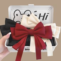 布芸の蝶結びのヘアピンの少女の小さい清新なスプリングは新型の後頭部のヘアピンを挟みます。