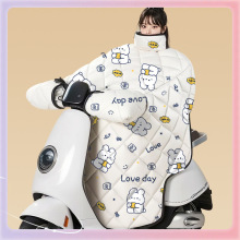 批发↬电动车档风被电动车挡风被冬季加厚双面防水反光电动车防风