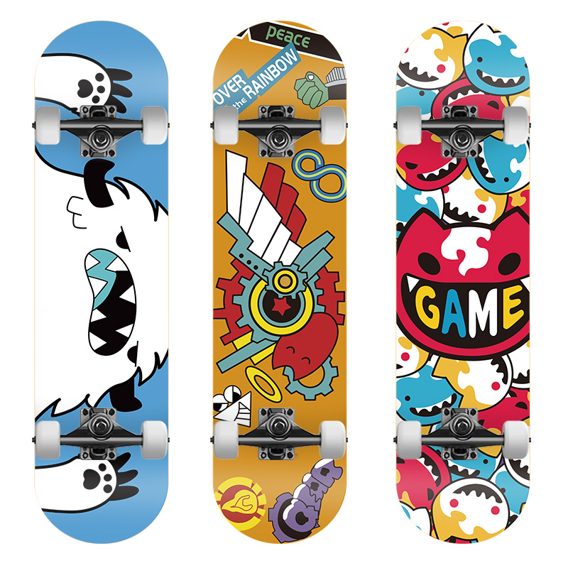 Sk8 the Infinity Skateboard Same Style Cosplay Merchandise Langga Shiye Calendar Children's Professional Double Kick Adult Skateboard Beginner