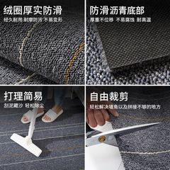 現代簡約辦公室商用地毯拼接地墊 家用客廳臥室房間耐磨防滑腳墊