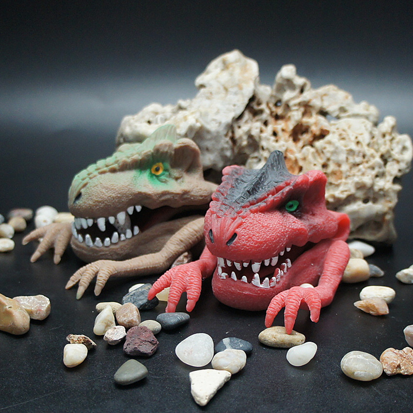Realistic Dinosaur Hand Puppet Toy For Kids Role Playing Props_voghion.com