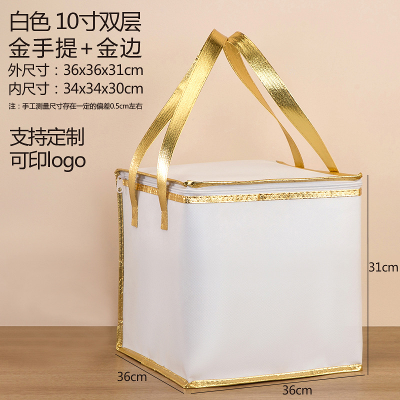 Bolsa de aislamiento térmico de costura de camión personalizada de algodón de perla grueso de gran capacidad de fruta bolsa de preservación de frutos ecológicos bolsa de refrigeración de distribución fresca image 14