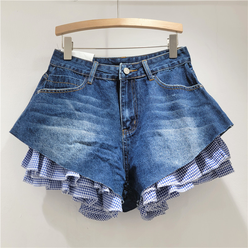 Shorts de Mezclilla Desmontables para Mujer Estilo Lavado