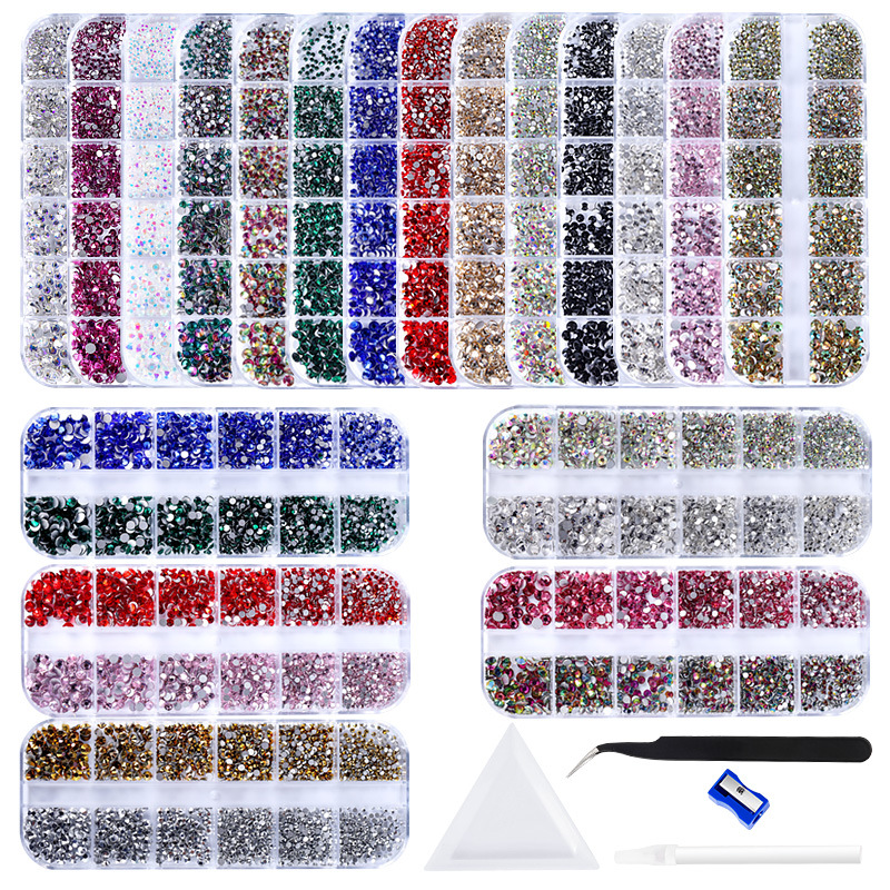 100g Weight Nail Tools, Nail Decoration Accessories Nail Supplies Modern Style Irregular Rhinestone Glass Nail Tools Nail Decoration Accessories 1 Set