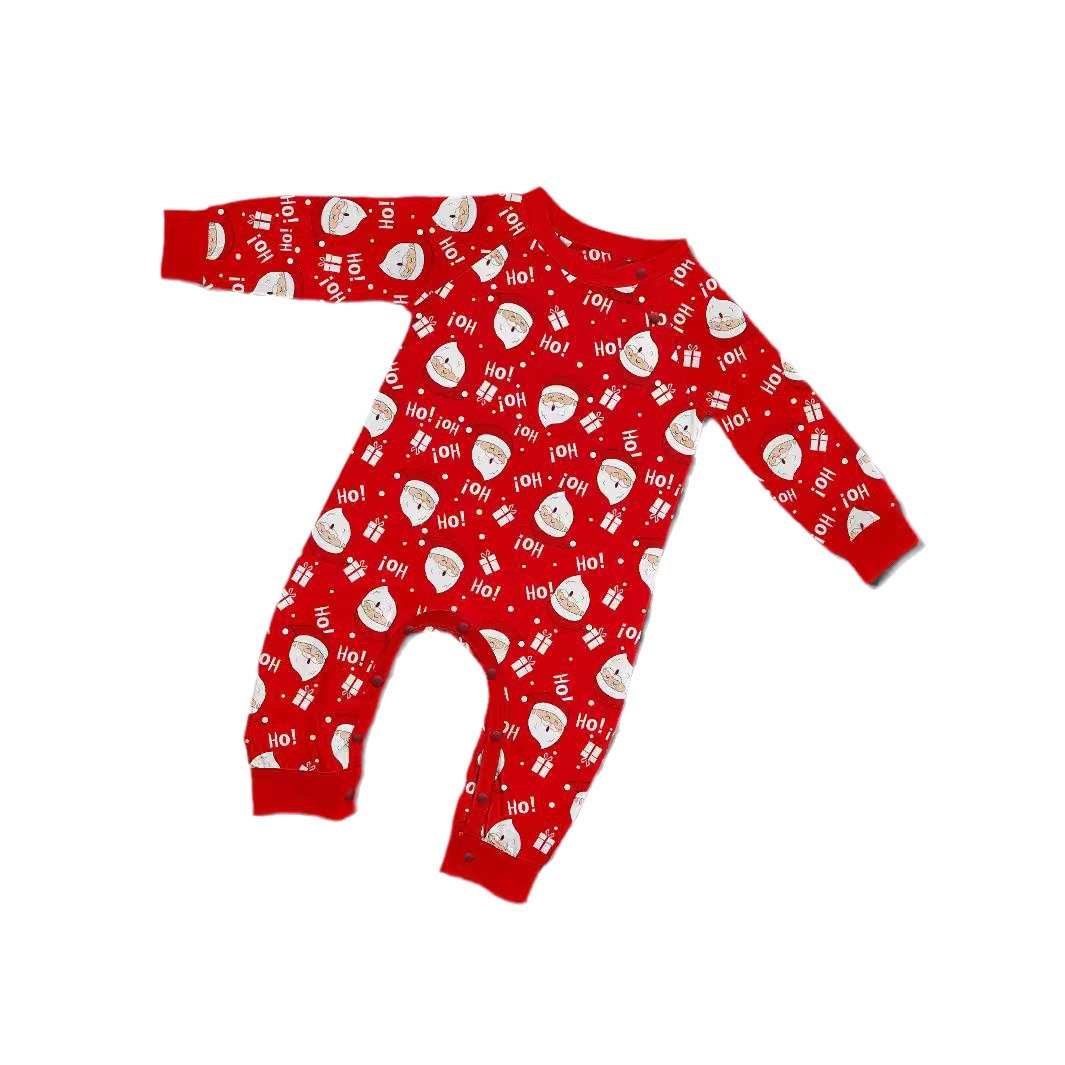Christmas Santa Claus letter cartoon Christmas family suit printed home suit pajamas_viptrois.com