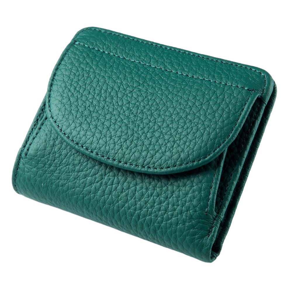 Mini cartera de las Mujeres Nuevo Amazon RFID plegable simple ultra-Delgado de cuero japonés pequeña cartera de las mujeres elegante bolsa de moda
