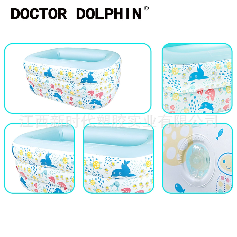 博士豚 Inflatable square swimming pool PVC