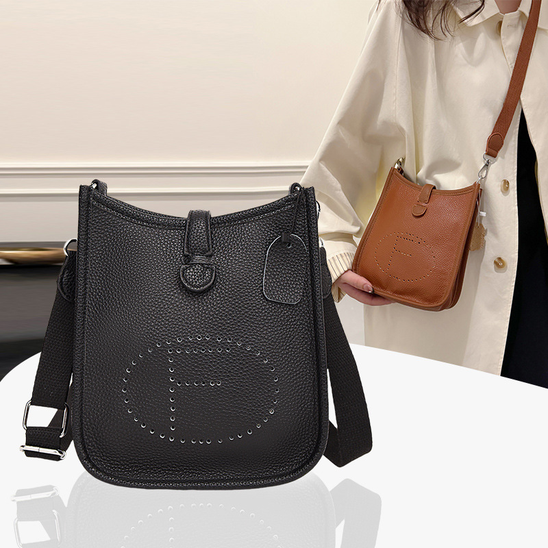 도매 가을 패션 숙녀 단색 간단한 작은 사각형 가방 질감 어깨 슬렁 PU 편지 숙녀 거리 가방