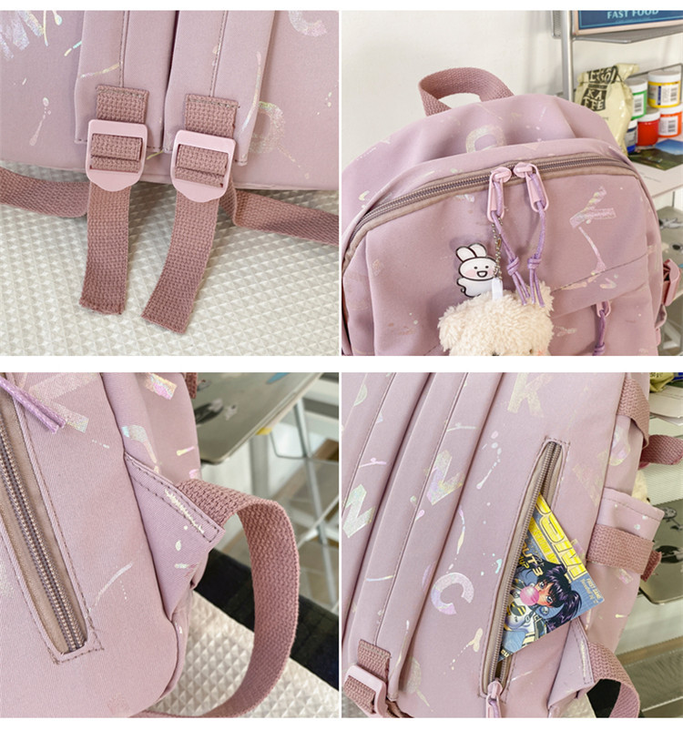 Schoolbag Primary School Girls Ins Casual All-matching High School Student Backpack Japanese College Junior High School Large Capacity Backpack display picture 18