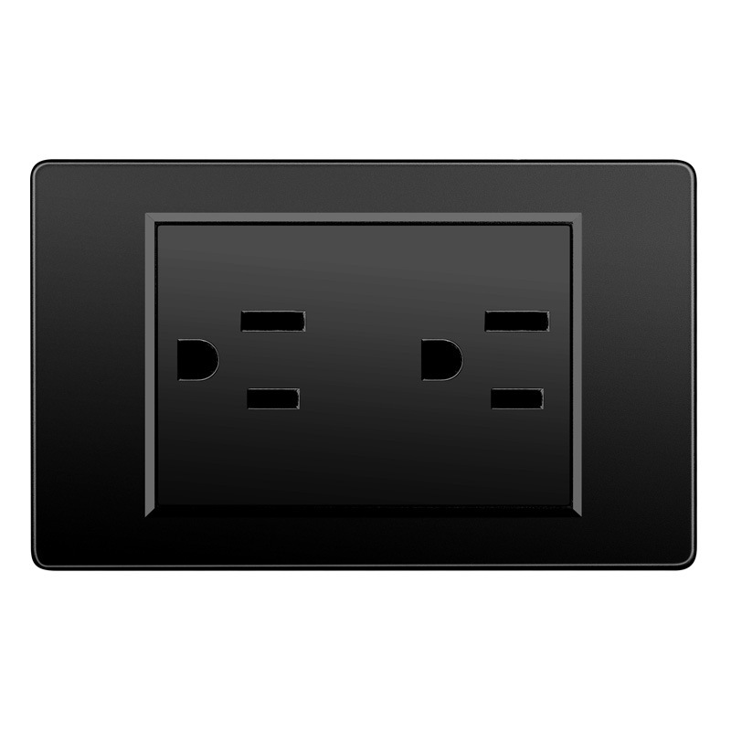 Taiwán estándar USBC negro conmutador enchufe 110 - 250V enchufe de pared transfronterizo Vietnam Panel de comercio exterior lote