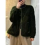秋冬保暖圆领宽松棉服