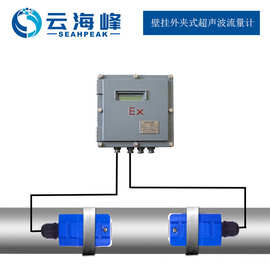 【单套也批发】云海峰4G无线壁挂防爆型道盛款外夹式超声波流量计