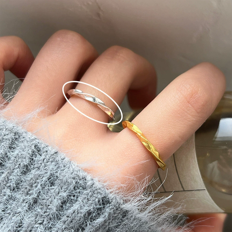 Adjustable Ring, 925 Silver Sample, Universal Fit, Light Luxury Style