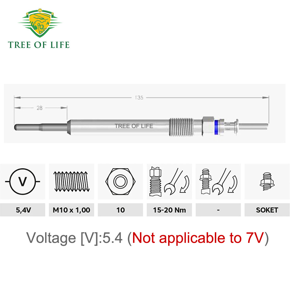 12230038490,0250403020,0100266050 is suitable for BMW preheating plugs