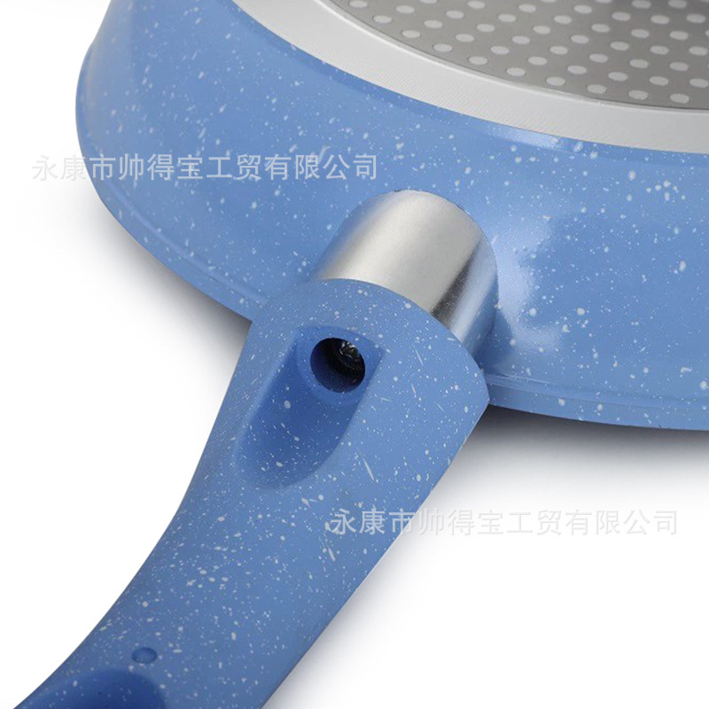 反压铸雪花陶瓷复底煎锅