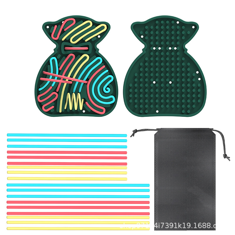 Amazon Hot Sale Sensory Activity Board Silicone Grado Alimentos Descompresión Junta Niños Puzzle Navidad Serie Regalos