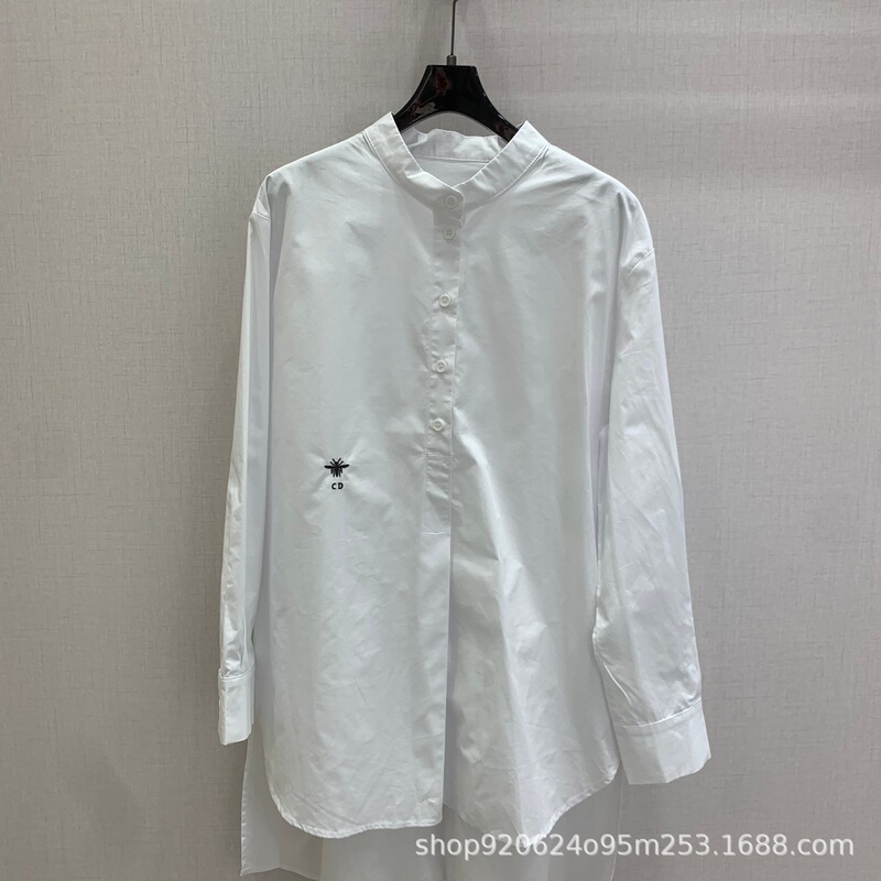 26 Spring/Summer New French Retro Style Design Embroidered Logo Simple Commuting Shirt 26 Spring/Summer New French Retro Style Design Embroidered Logo Simple Commuting Shirt